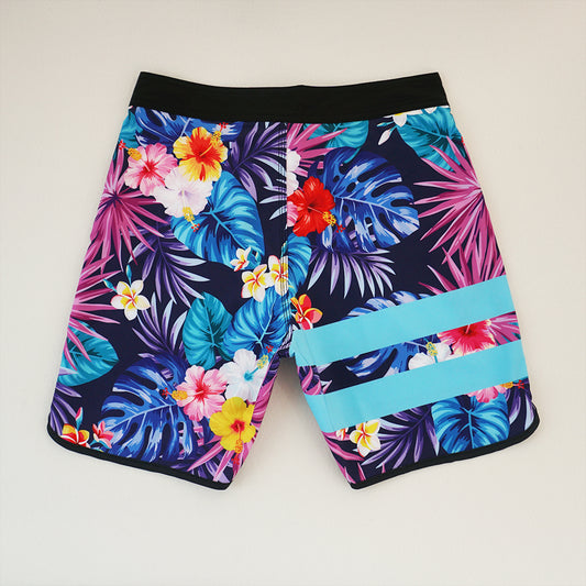 Men's Beach Shorts - In Stock | 4-Way Stretch Fabric, Digital Printing | Quick-Drying, Breathable, Water-Resistant & Sun-Protective | Cool Touch & Drape | Comfort-Focused