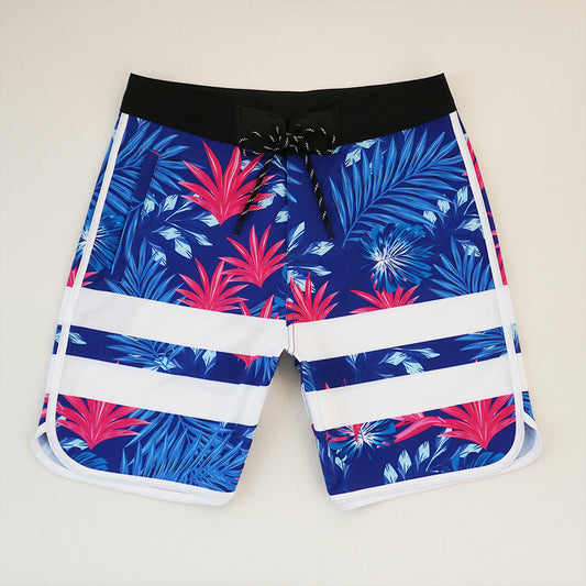 Men's Beach Shorts - In Stock | 4-Way Stretch Fabric, Digital Printing | Quick-Drying, Breathable, Water-Resistant & Sun-Protective | Cool Touch & Drape | Comfort-Focused