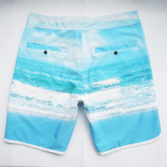 Men's Beach Shorts - In Stock | 4-Way Stretch Fabric, Digital Printing | Quick-Drying, Breathable, Water-Resistant & Sun-Protective | Cool Touch & Drape | Comfort-Focused