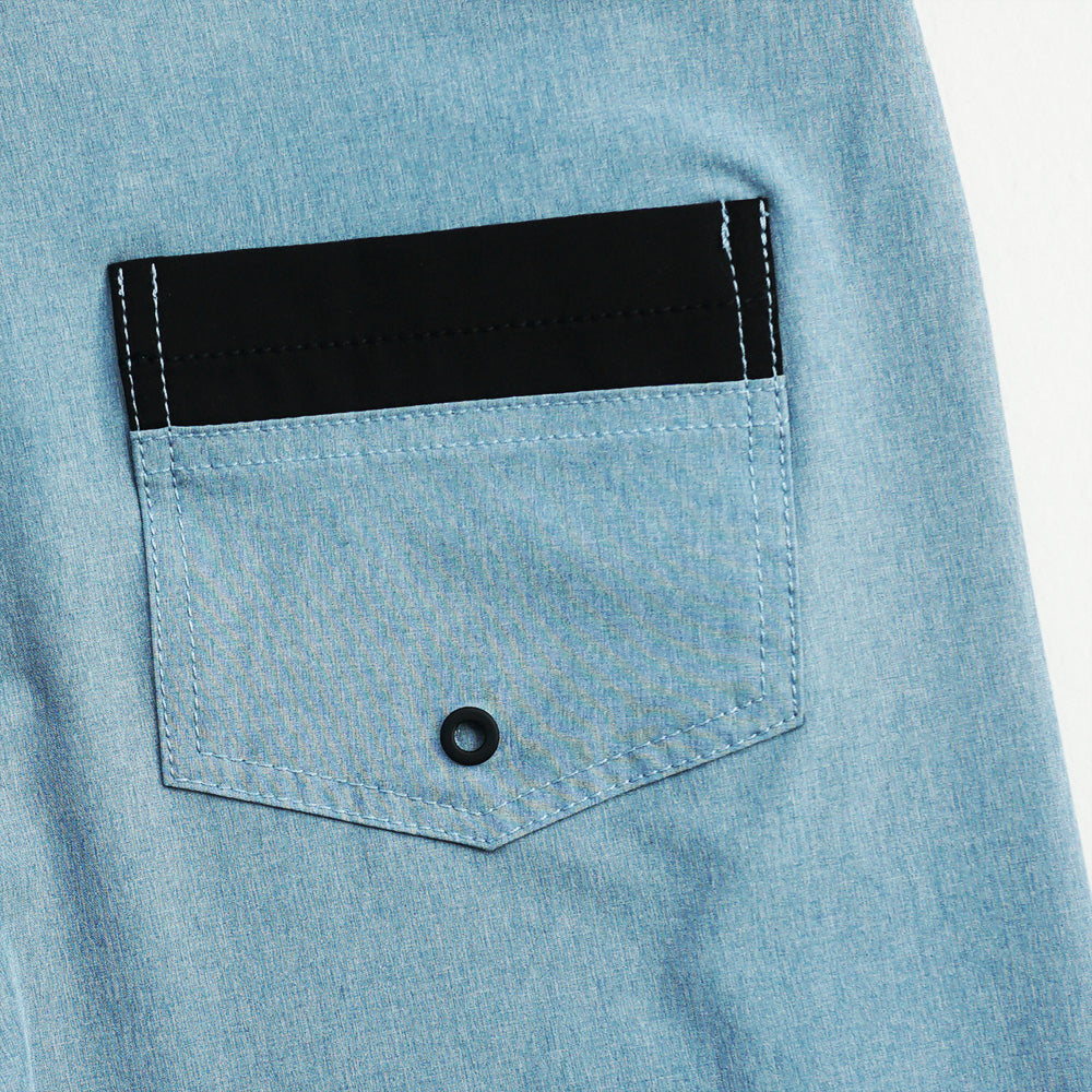 Men's Beach Shorts - Newly Upgraded | Seamless Fit Tech, 4-Way Stretch Fabric | Lightweight, Breathable, Cool-to-Touch & Sun-Protective | Athletic Design