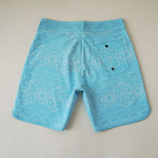 Men's Beach Shorts - In Stock | 4-Way Stretch Fabric, Digital Printing | Quick-Drying, Breathable, Water-Resistant & Sun-Protective | Cool Touch & Drape | Comfort-Focused