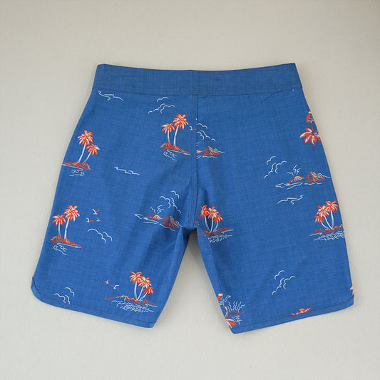 Men's Beach Shorts - In Stock | 4-Way Stretch Fabric, Digital Printing | Quick-Drying, Breathable, Water-Resistant & Sun-Protective | Cool Touch & Drape | Comfort-Focused