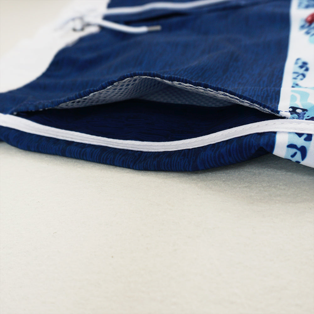 Men's Beach Shorts - In Stock | 4-Way Stretch Fabric, Digital Printing | Quick-Drying, Breathable, Water-Resistant & Sun-Protective | Cool Touch & Drape | Comfort-Focused