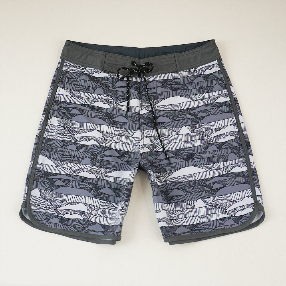 Men's Beach Shorts - In Stock | 4-Way Stretch Fabric, Digital Printing | Quick-Drying, Breathable, Water-Resistant & Sun-Protective | Cool Touch & Drape | Comfort-Focused