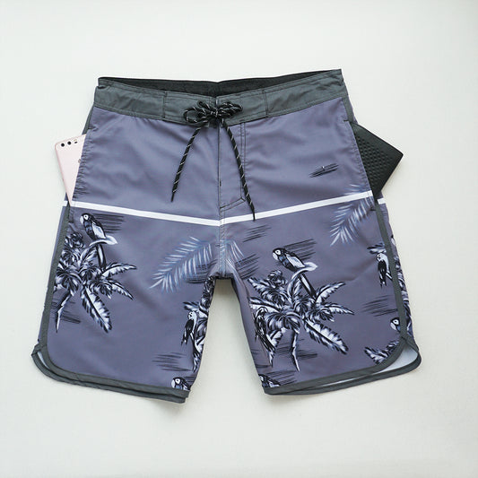 Men's Beach Shorts - In Stock | 4-Way Stretch Fabric, Digital Printing | Quick-Drying, Breathable, Water-Resistant & Sun-Protective | Cool Touch & Drape | Comfort-Focused