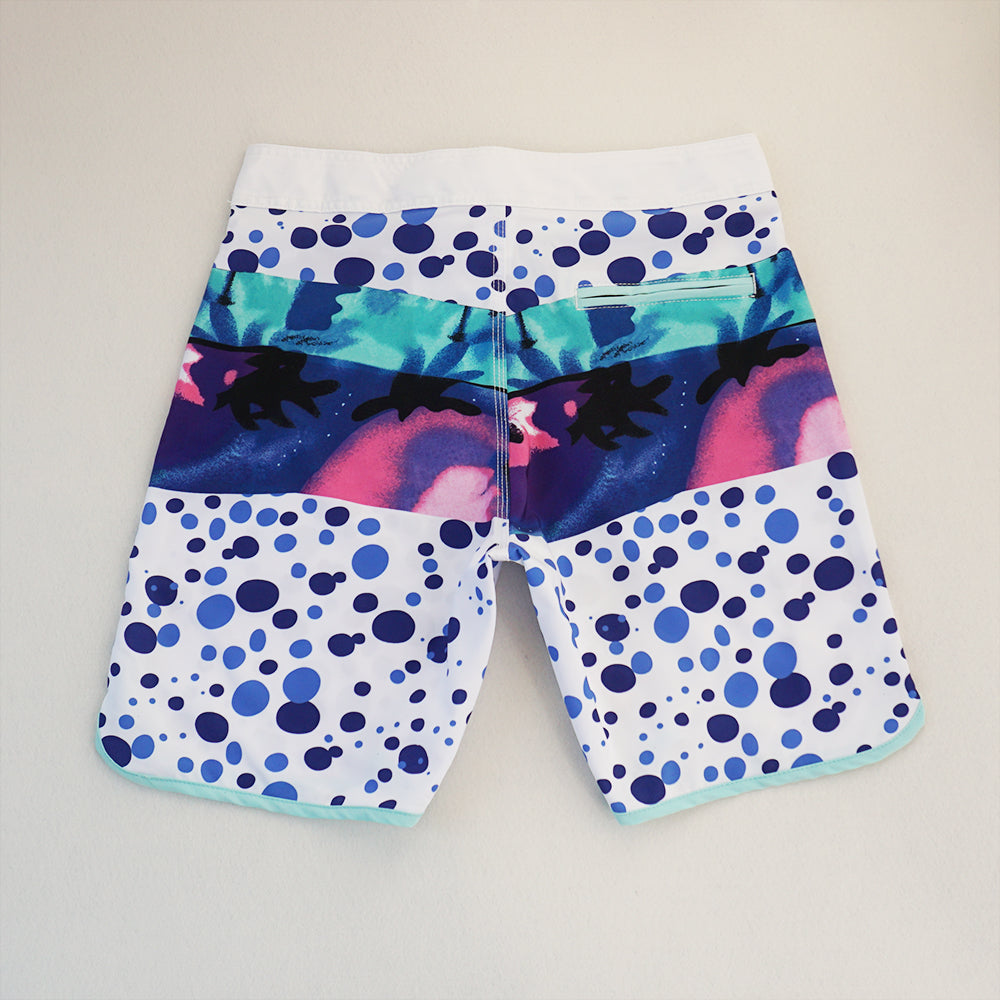 Men's Beach Shorts - In Stock | 4-Way Stretch Fabric, Digital Printing | Quick-Drying, Breathable, Water-Resistant & Sun-Protective | Cool Touch & Drape | Comfort-Focused