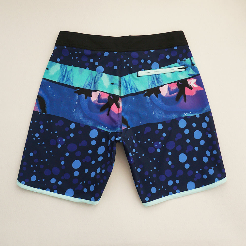 Men's Beach Shorts - In Stock | 4-Way Stretch Fabric, Digital Printing | Quick-Drying, Breathable, Water-Resistant & Sun-Protective | Cool Touch & Drape | Comfort-Focused