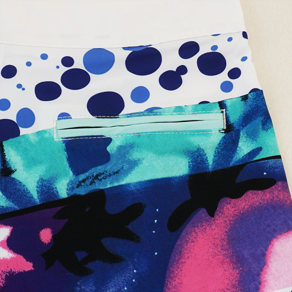Men's Beach Shorts - In Stock | 4-Way Stretch Fabric, Digital Printing | Quick-Drying, Breathable, Water-Resistant & Sun-Protective | Cool Touch & Drape | Comfort-Focused