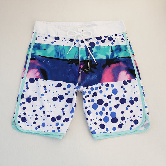 Men's Beach Shorts - In Stock | 4-Way Stretch Fabric, Digital Printing | Quick-Drying, Breathable, Water-Resistant & Sun-Protective | Cool Touch & Drape | Comfort-Focused