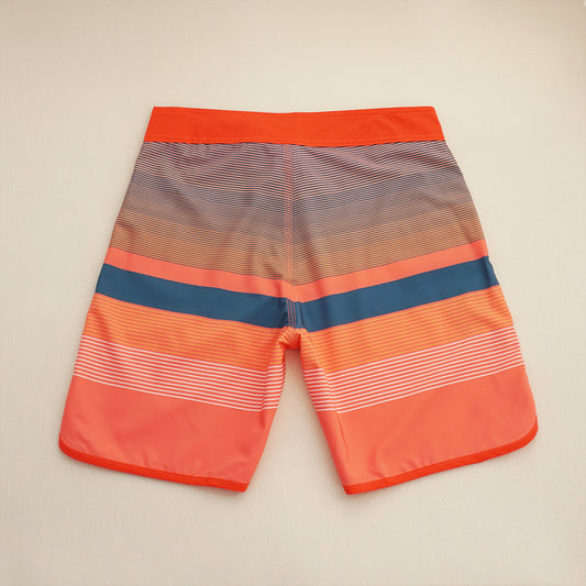 Men's Beach Shorts - In Stock | 4-Way Stretch Fabric, Digital Printing | Quick-Drying, Breathable, Water-Resistant & Sun-Protective | Cool Touch & Drape | Comfort-Focused