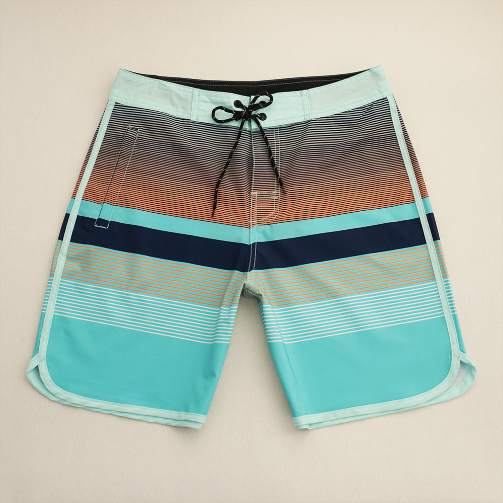 Men's Beach Shorts - In Stock | 4-Way Stretch Fabric, Digital Printing | Quick-Drying, Breathable, Water-Resistant & Sun-Protective | Cool Touch & Drape | Comfort-Focused