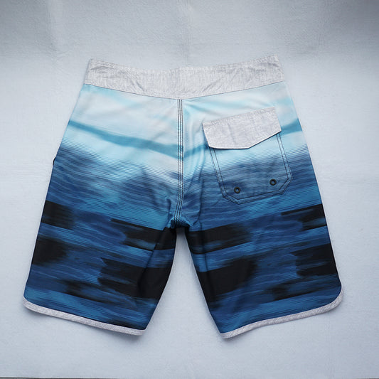 Men's Beach Shorts - In Stock | 4-Way Stretch Fabric, Digital Printing | Quick-Drying, Breathable, Water-Resistant & Sun-Protective | Cool Touch & Drape | Comfort-Focused