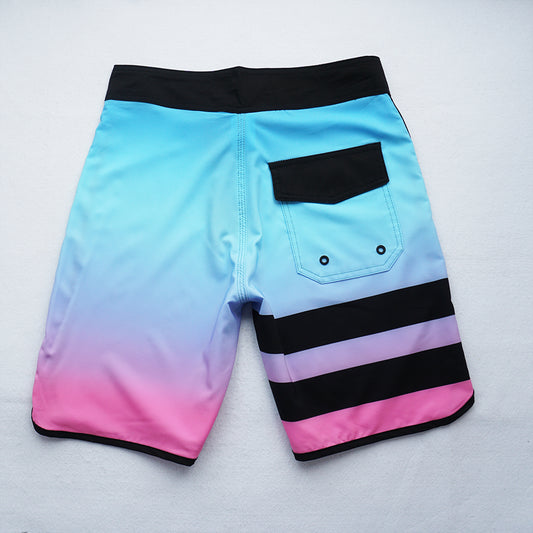 Men's Beach Shorts - In Stock | 4-Way Stretch Fabric, Digital Printing | Quick-Drying, Breathable, Water-Resistant & Sun-Protective | Cool Touch & Drape | Comfort-Focused
