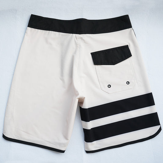 Men's Summer Beach Shorts - In Stock | 4-Way Stretch, Solid & Minimalist | Quick-Drying, Water-Resistant, Sun-Protective & Breathable | Customizable Logo | Athletic Style