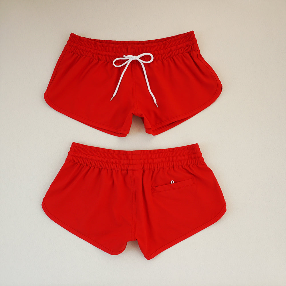 Women's Beach Shorts - In Stock | Minimalist & Sexy | Quick-Drying, Breathable, 4-Way Stretch Fabric | Elastic Waist with Drawstring | Slimming & Versatile