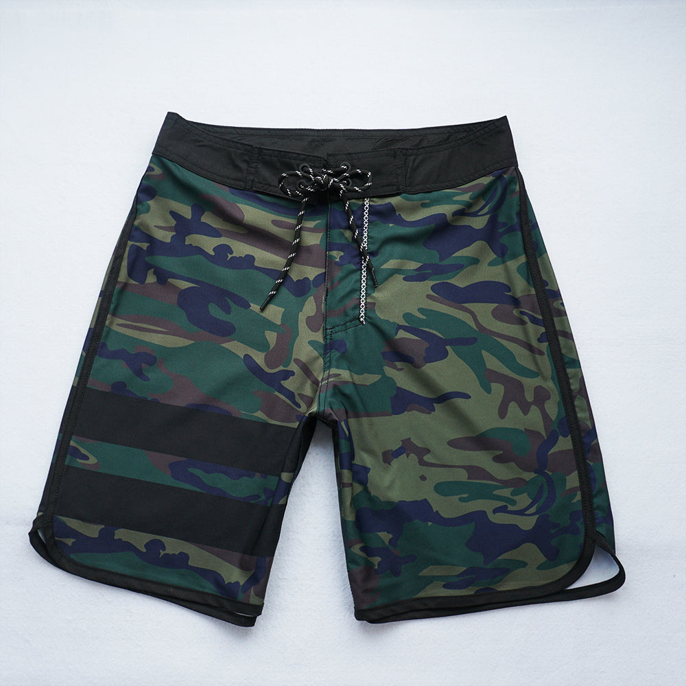 Men's Beach Shorts - In Stock | 4-Way Stretch Fabric, Digital Printing | Quick-Drying, Breathable, Water-Resistant & Sun-Protective | Cool Touch & Drape | Comfort-Focused