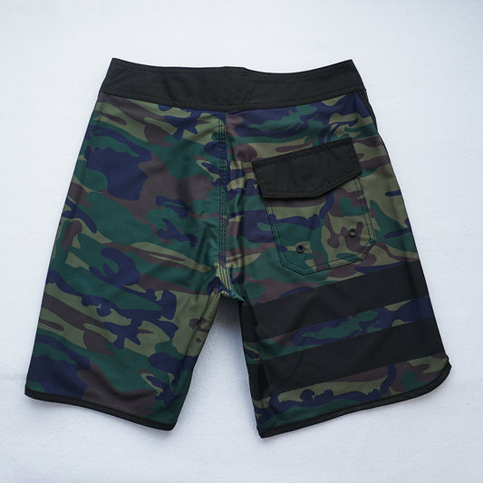 Men's Beach Shorts - In Stock | 4-Way Stretch Fabric, Digital Printing | Quick-Drying, Breathable, Water-Resistant & Sun-Protective | Cool Touch & Drape | Comfort-Focused