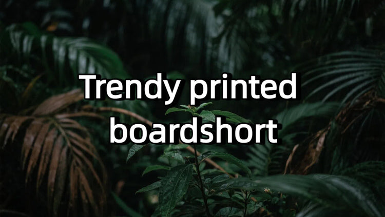 Trendy printed boardshort