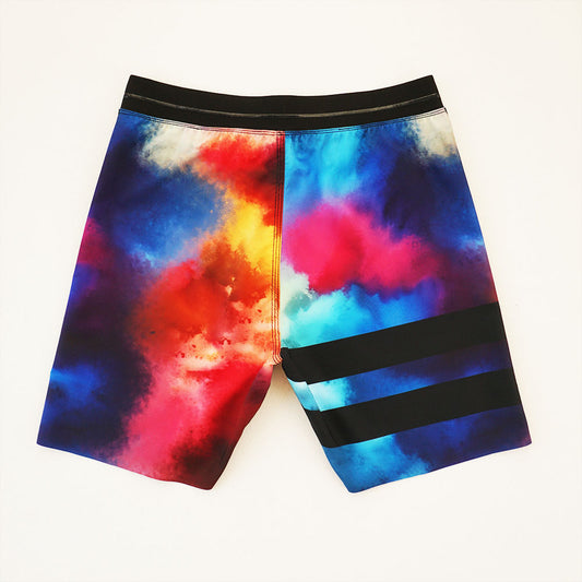 Men's Beach Shorts - Newly Upgraded | Seamless Fit Tech, 4-Way Stretch Fabric | Lightweight, Breathable, Cool-to-Touch & Sun-Protective | Athletic Design