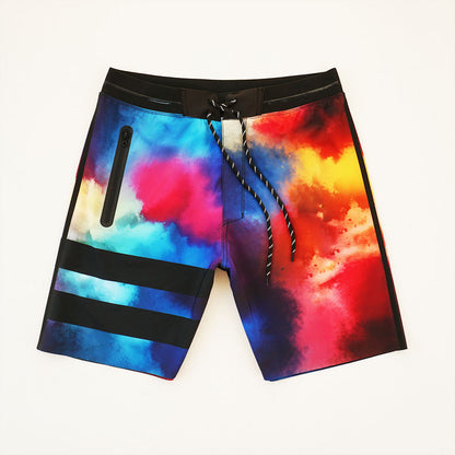 Men's Beach Shorts - Newly Upgraded | Seamless Fit Tech, 4-Way Stretch Fabric | Lightweight, Breathable, Cool-to-Touch & Sun-Protective | Athletic Design