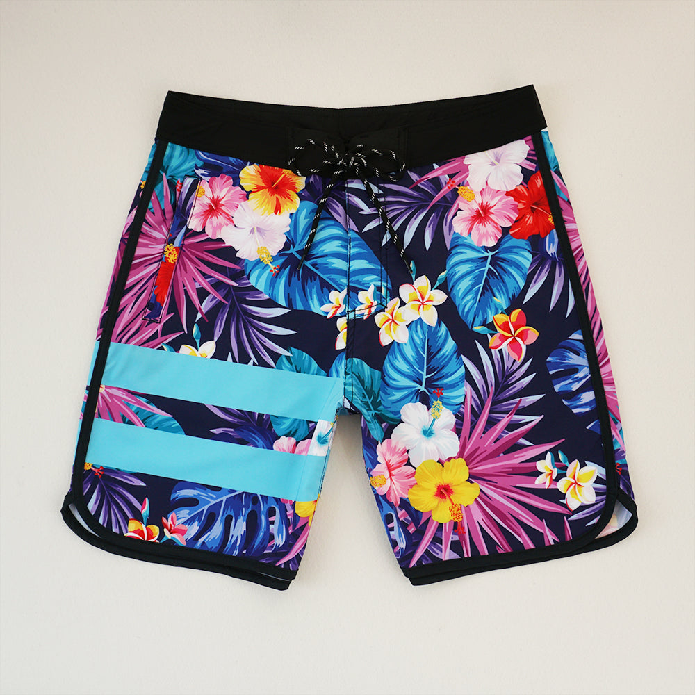 Men's Beach Shorts - In Stock | 4-Way Stretch Fabric, Digital Printing | Quick-Drying, Breathable, Water-Resistant & Sun-Protective | Cool Touch & Drape | Comfort-Focused