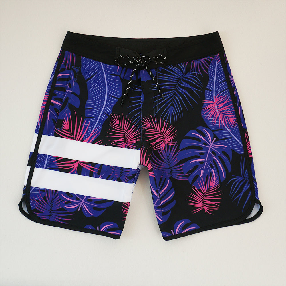Men's Beach Shorts - In Stock | 4-Way Stretch Fabric, Digital Printing | Quick-Drying, Breathable, Water-Resistant & Sun-Protective | Cool Touch & Drape | Comfort-Focused