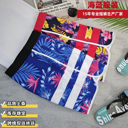 Men's Beach Shorts - In Stock | 4-Way Stretch Fabric, Digital Printing | Quick-Drying, Breathable, Water-Resistant & Sun-Protective | Cool Touch & Drape | Comfort-Focused