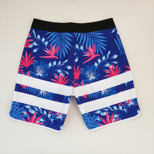Men's Beach Shorts - In Stock | 4-Way Stretch Fabric, Digital Printing | Quick-Drying, Breathable, Water-Resistant & Sun-Protective | Cool Touch & Drape | Comfort-Focused