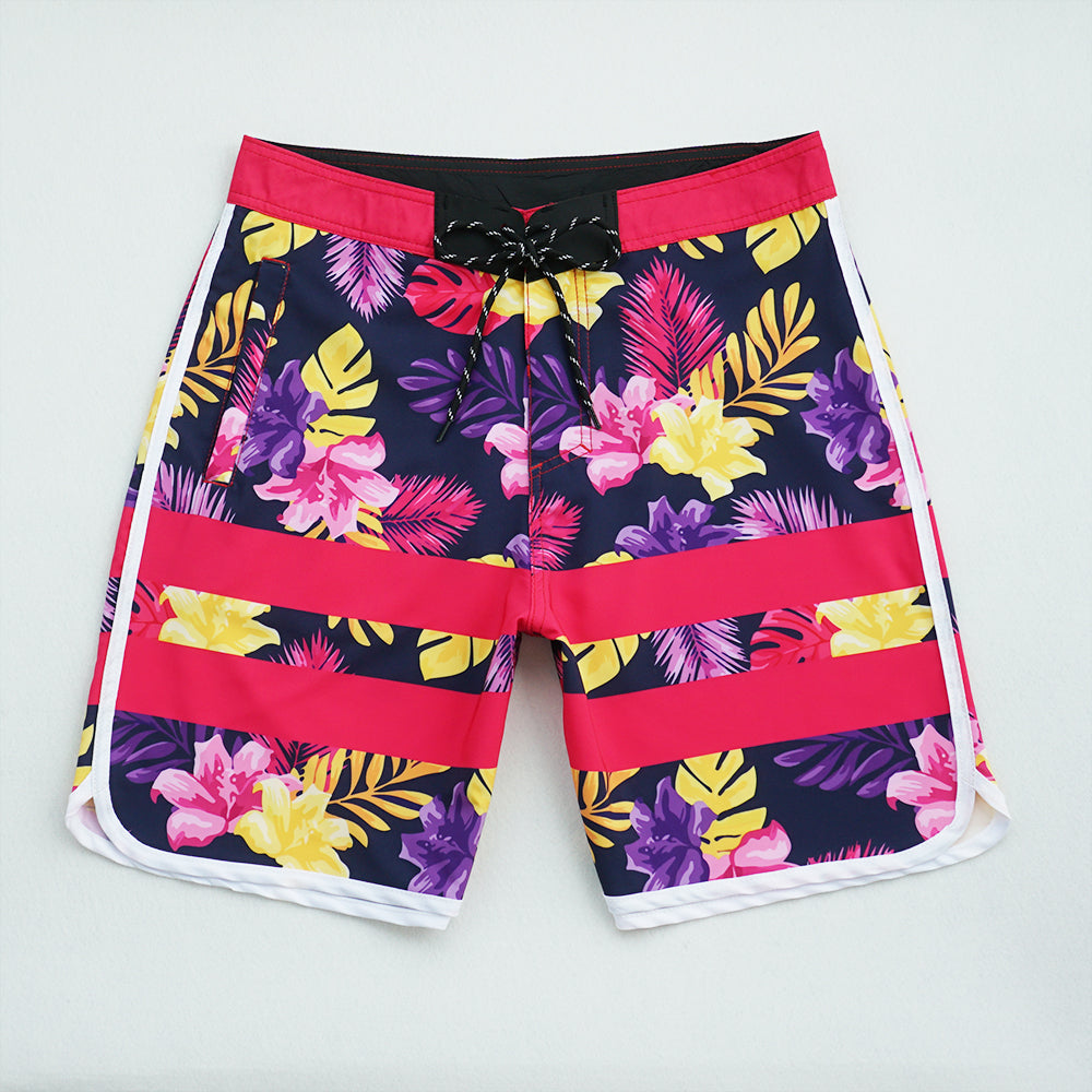 Men's Beach Shorts - In Stock | 4-Way Stretch Fabric, Digital Printing | Quick-Drying, Breathable, Water-Resistant & Sun-Protective | Cool Touch & Drape | Comfort-Focused