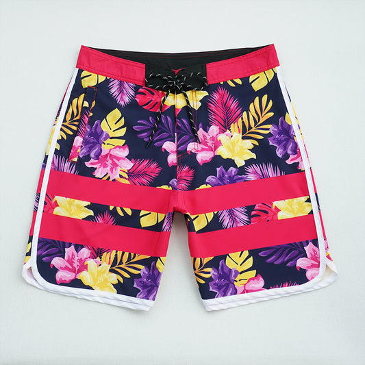 Men's Beach Shorts - In Stock | 4-Way Stretch Fabric, Digital Printing | Quick-Drying, Breathable, Water-Resistant & Sun-Protective | Cool Touch & Drape | Comfort-Focused