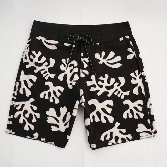 Men's Beach Shorts - In Stock | 4-Way Stretch Fabric, Digital Printing | Quick-Drying, Breathable, Water-Resistant & Sun-Protective | Cool Touch & Drape | Comfort-Focused