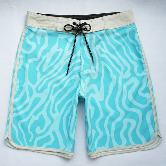 Men's Beach Shorts - In Stock | 4-Way Stretch Fabric, Digital Printing | Quick-Drying, Breathable, Water-Resistant & Sun-Protective | Cool Touch & Drape | Comfort-Focused