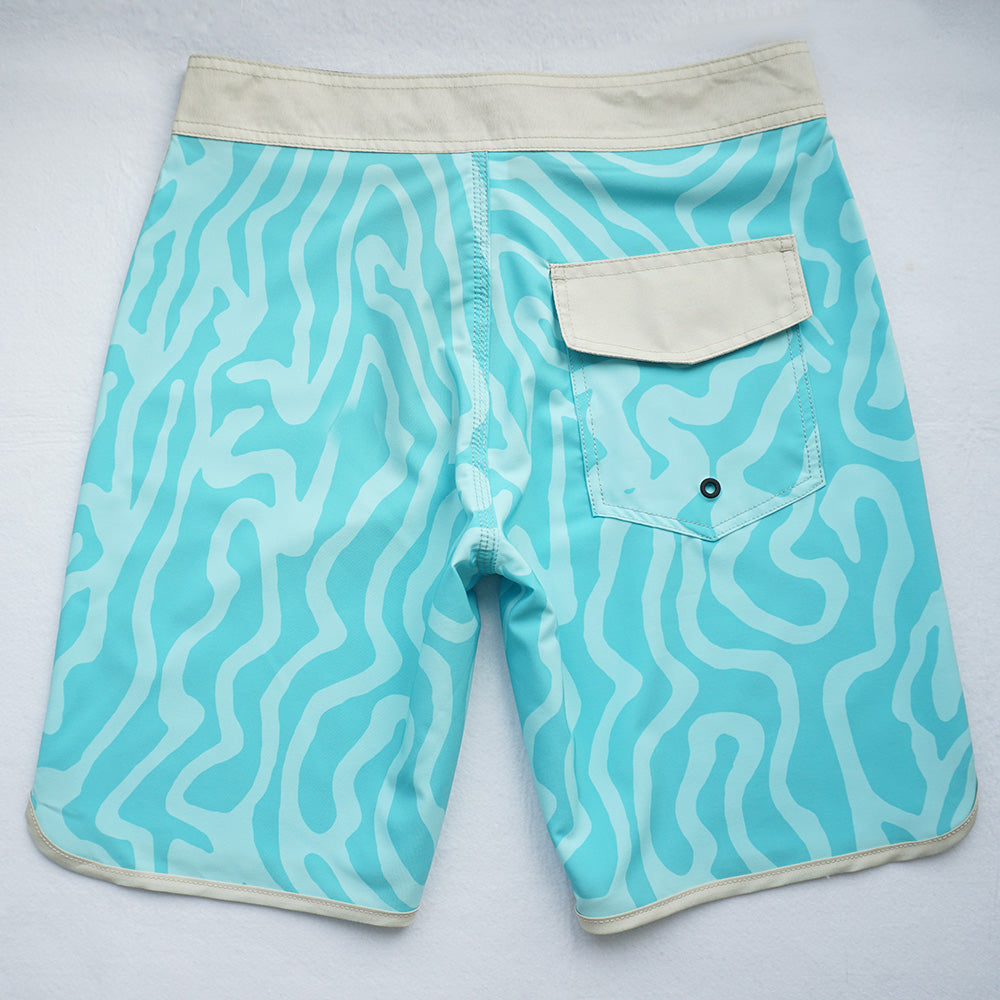 Men's Beach Shorts - In Stock | 4-Way Stretch Fabric, Digital Printing | Quick-Drying, Breathable, Water-Resistant & Sun-Protective | Cool Touch & Drape | Comfort-Focused