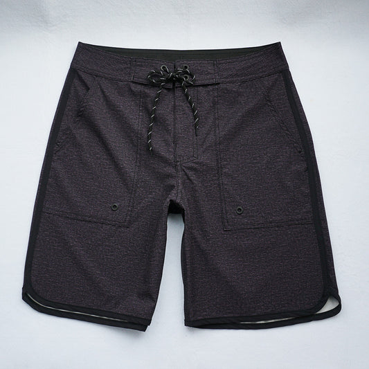 Men's Summer Beach Shorts - In Stock | 4-Way Stretch, Solid & Minimalist | Quick-Drying, Water-Resistant, Sun-Protective & Breathable | Customizable Logo | Athletic Style