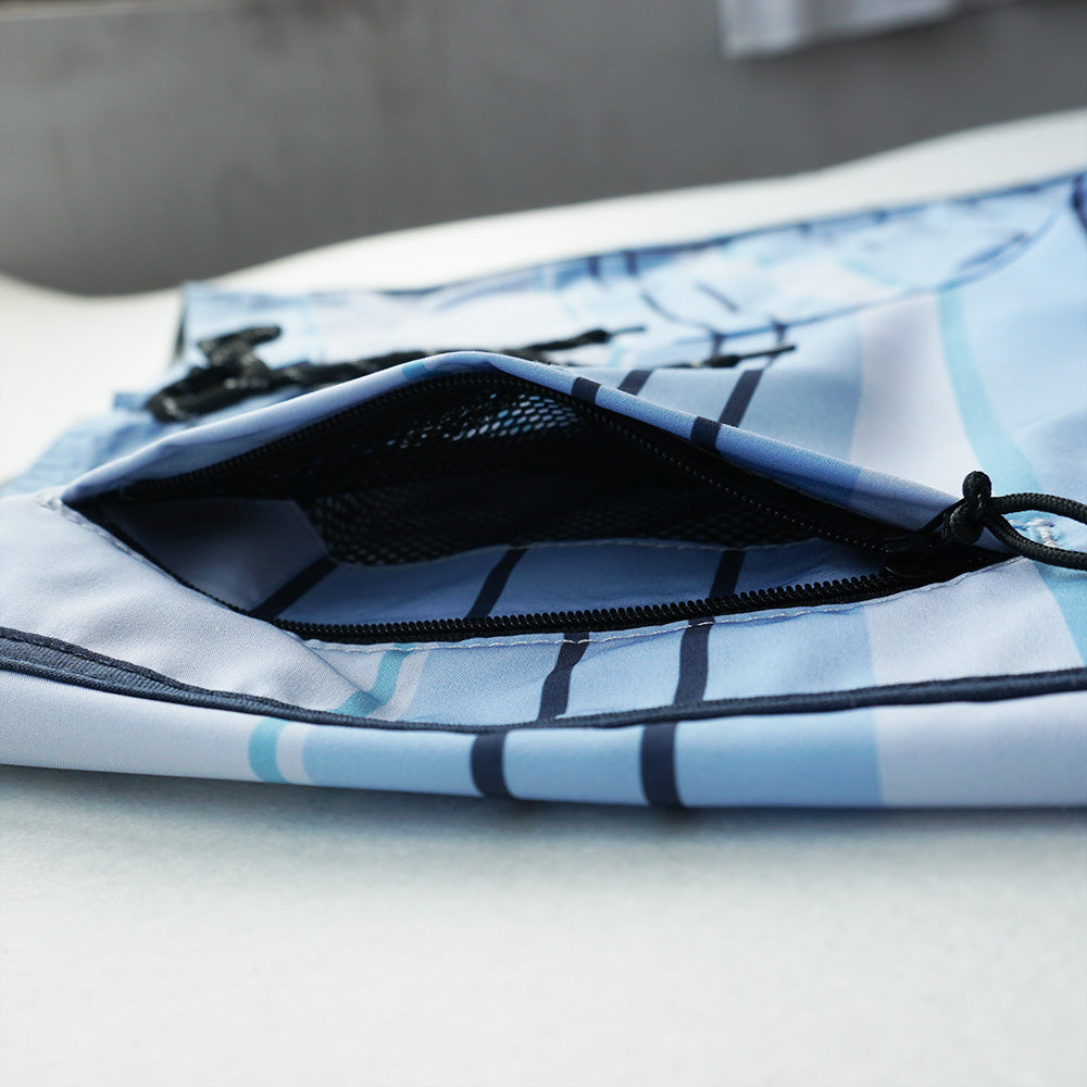 Men's Beach Shorts - In Stock | 4-Way Stretch Fabric, Digital Printing | Quick-Drying, Breathable, Water-Resistant & Sun-Protective | Cool Touch & Drape | Comfort-Focused