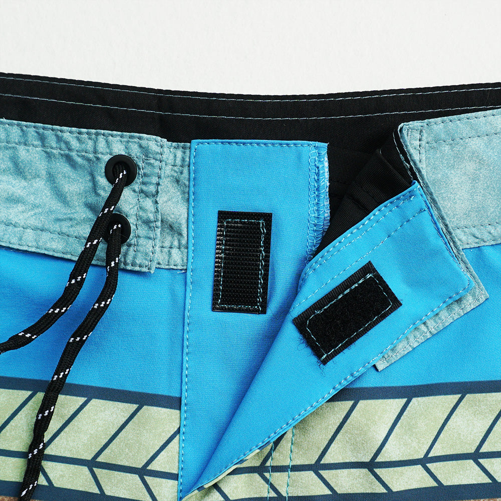 Men's Beach Shorts - In Stock | 4-Way Stretch Fabric, Digital Printing | Quick-Drying, Breathable, Water-Resistant & Sun-Protective | Cool Touch & Drape | Comfort-Focused