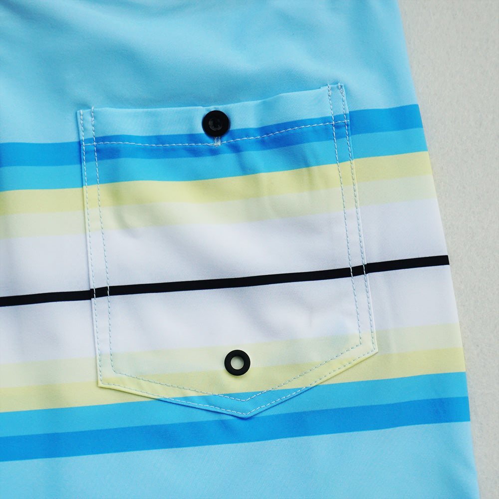 Men's Beach Shorts - In Stock | 4-Way Stretch Fabric, Digital Printing | Quick-Drying, Breathable, Water-Resistant & Sun-Protective | Cool Touch & Drape | Comfort-Focused