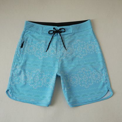 Men's Beach Shorts - In Stock | 4-Way Stretch Fabric, Digital Printing | Quick-Drying, Breathable, Water-Resistant & Sun-Protective | Cool Touch & Drape | Comfort-Focused