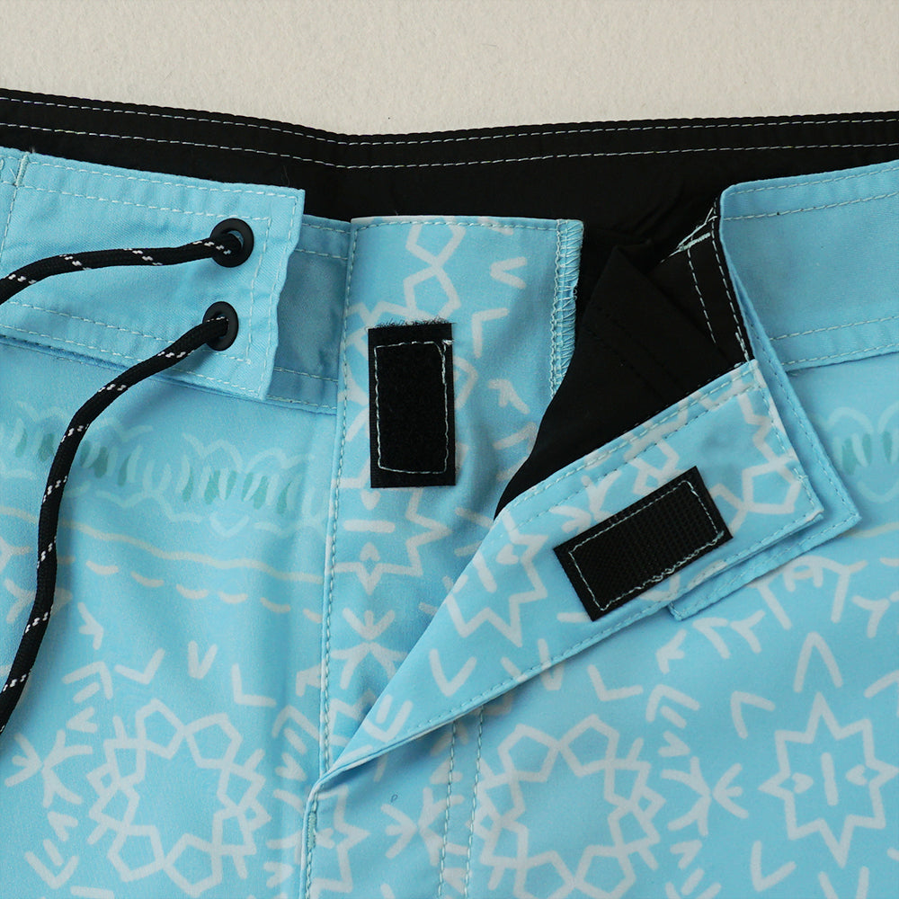 Men's Beach Shorts - In Stock | 4-Way Stretch Fabric, Digital Printing | Quick-Drying, Breathable, Water-Resistant & Sun-Protective | Cool Touch & Drape | Comfort-Focused