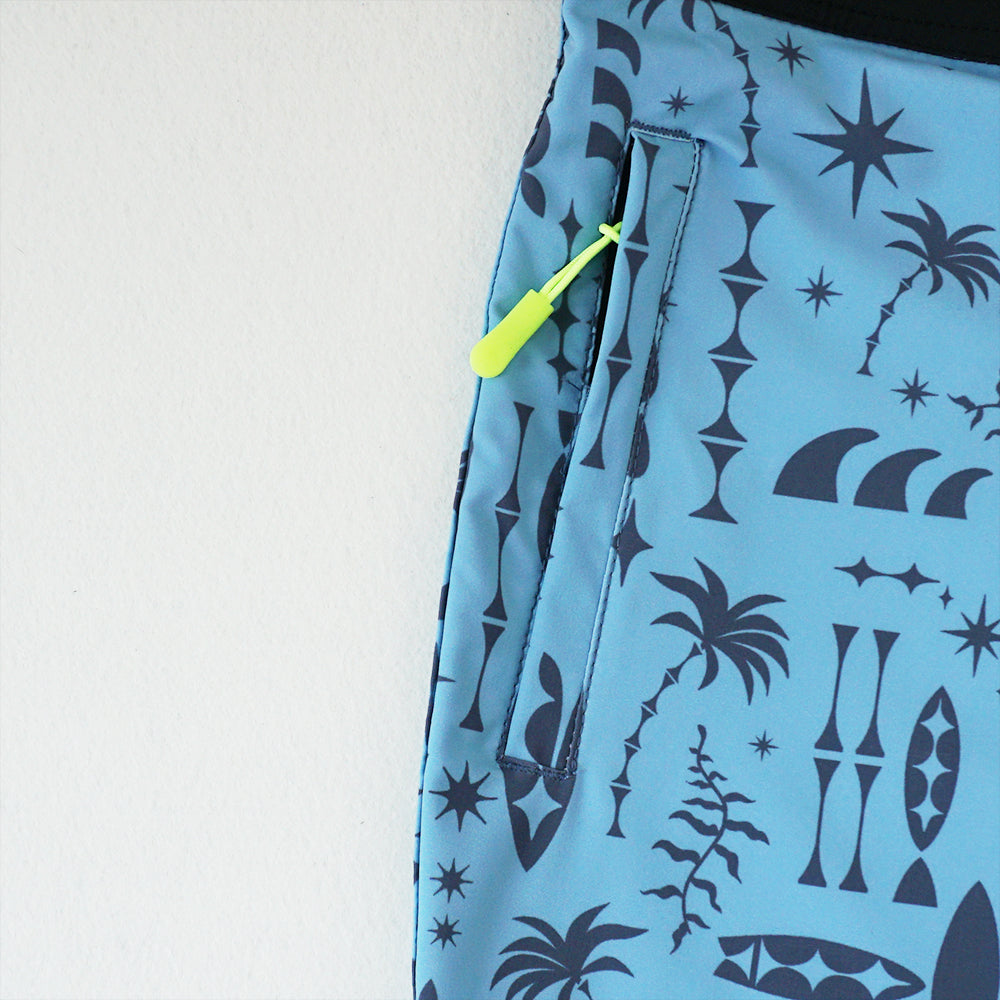 Men's Beach Shorts - In Stock | 4-Way Stretch Fabric, Digital Printing | Quick-Drying, Breathable, Water-Resistant & Sun-Protective | Cool Touch & Drape | Comfort-Focused