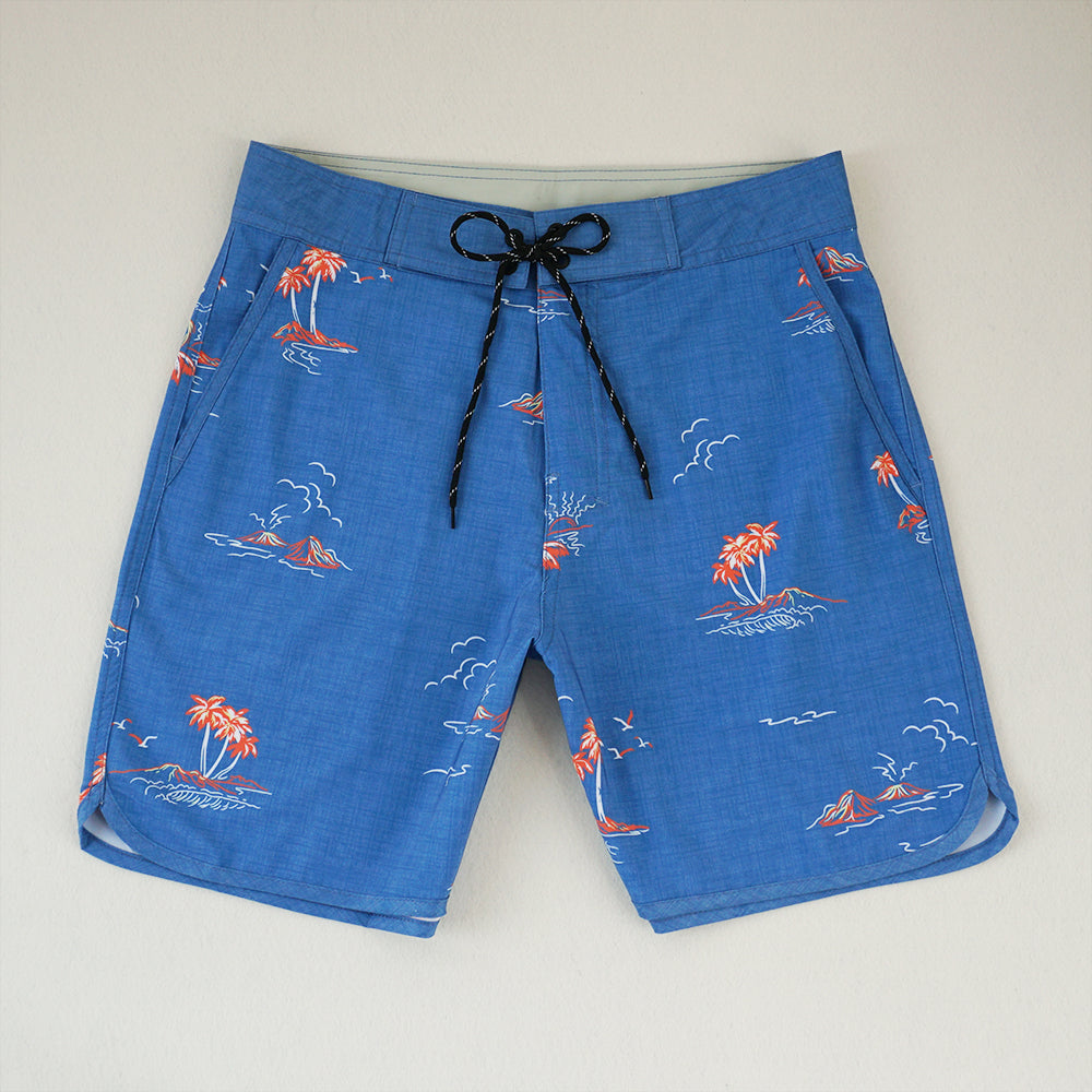 Men's Beach Shorts - In Stock | 4-Way Stretch Fabric, Digital Printing | Quick-Drying, Breathable, Water-Resistant & Sun-Protective | Cool Touch & Drape | Comfort-Focused