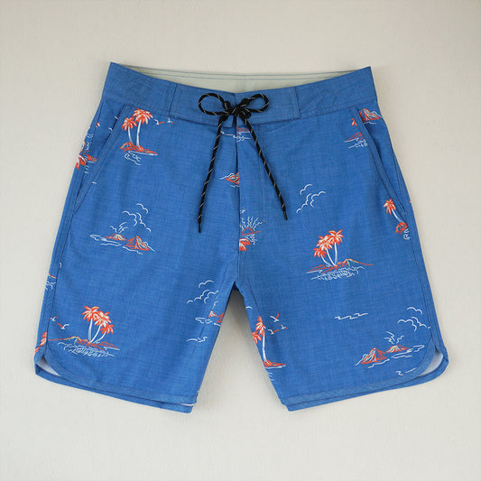 Men's Beach Shorts - In Stock | 4-Way Stretch Fabric, Digital Printing | Quick-Drying, Breathable, Water-Resistant & Sun-Protective | Cool Touch & Drape | Comfort-Focused
