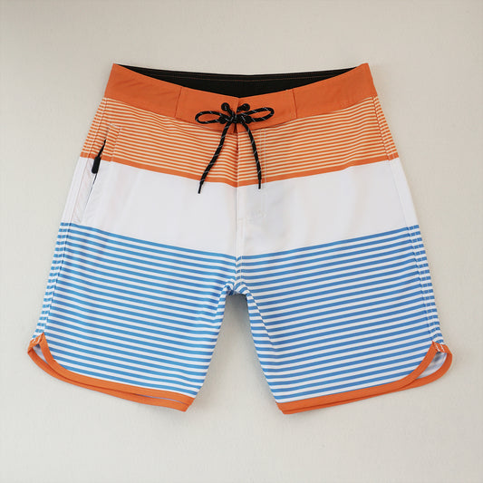 Men's Beach Shorts - In Stock | 4-Way Stretch Fabric, Digital Printing | Quick-Drying, Breathable, Water-Resistant & Sun-Protective | Cool Touch & Drape | Comfort-Focused