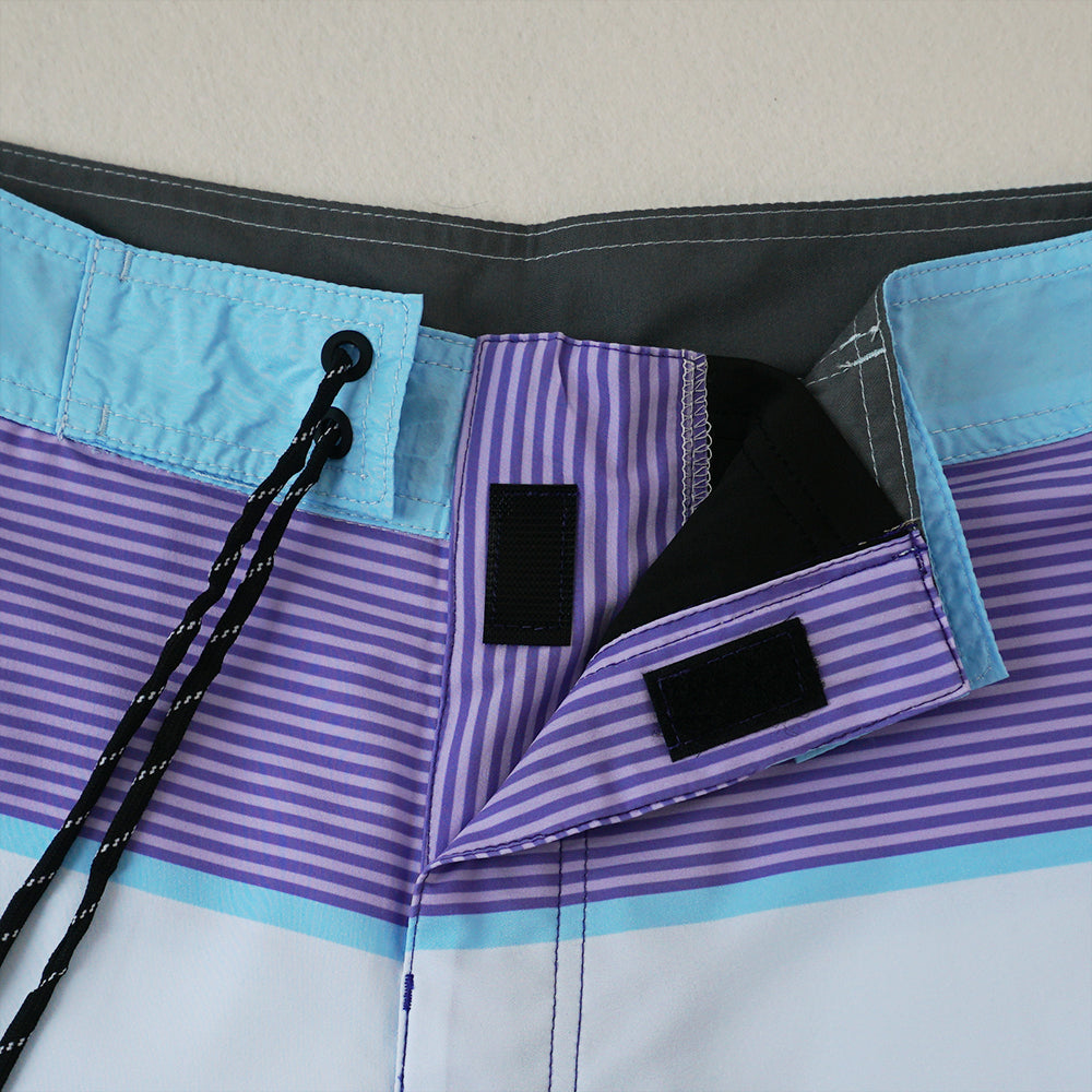Men's Beach Shorts - In Stock | 4-Way Stretch Fabric, Digital Printing | Quick-Drying, Breathable, Water-Resistant & Sun-Protective | Cool Touch & Drape | Comfort-Focused