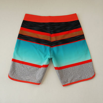 Men's Beach Shorts - In Stock | 4-Way Stretch Fabric, Digital Printing | Quick-Drying, Breathable, Water-Resistant & Sun-Protective | Cool Touch & Drape | Comfort-Focused