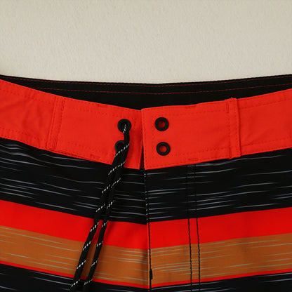 Men's Beach Shorts - In Stock | 4-Way Stretch Fabric, Digital Printing | Quick-Drying, Breathable, Water-Resistant & Sun-Protective | Cool Touch & Drape | Comfort-Focused