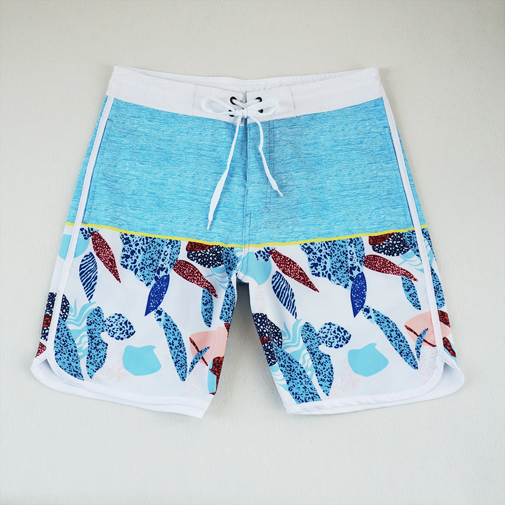 Men's Beach Shorts - In Stock | 4-Way Stretch Fabric, Digital Printing | Quick-Drying, Breathable, Water-Resistant & Sun-Protective | Cool Touch & Drape | Comfort-Focused