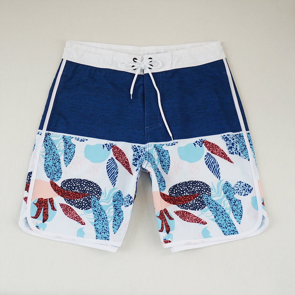 Men's Beach Shorts - In Stock | 4-Way Stretch Fabric, Digital Printing | Quick-Drying, Breathable, Water-Resistant & Sun-Protective | Cool Touch & Drape | Comfort-Focused