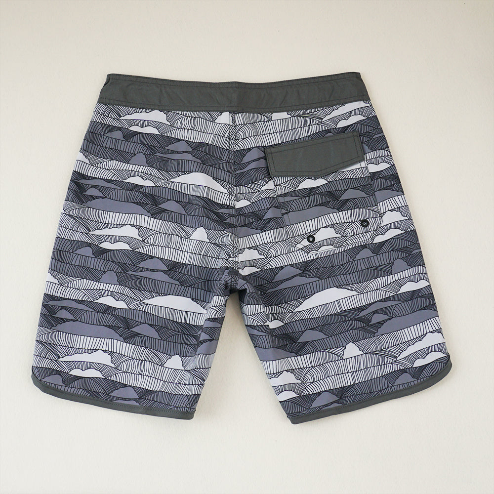 Men's Beach Shorts - In Stock | 4-Way Stretch Fabric, Digital Printing | Quick-Drying, Breathable, Water-Resistant & Sun-Protective | Cool Touch & Drape | Comfort-Focused