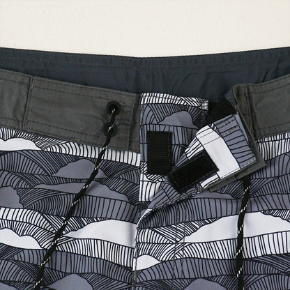 Men's Beach Shorts - In Stock | 4-Way Stretch Fabric, Digital Printing | Quick-Drying, Breathable, Water-Resistant & Sun-Protective | Cool Touch & Drape | Comfort-Focused